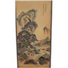 Image 2 : A INK & COLOR FAMILLE VERTE PAINTING QING DYNASTY.