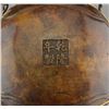 Image 12 : A BRONZE GILDED DRAGON CENSER & STAND QIANLONG MARK 17TH/C.
