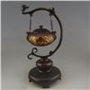 Image 2 : A BRONZE GILDED DRAGON CENSER & STAND QIANLONG MARK 17TH/C.