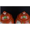 Image 13 : A PAIR ORANGE GROUND FAMILLE VERTE JAR KANGXI MARK 16TH/C.