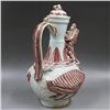 Image 3 : A RED & WHITE CHICKEN HEAD TEAPOT MING DYNASTY.