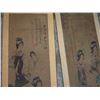 Image 2 : A SET INK & COLOR FAMILLE ROSE PAINTING QING DYNASTY.