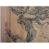 Image 14 : A RARE INK & COLOR FAMILLE VERTE PAINTING QING DYNASTY.