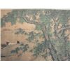 Image 2 : A RARE INK & COLOR FAMILLE VERTE PAINTING QING DYNASTY.