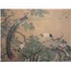 Image 3 : A RARE INK & COLOR FAMILLE VERTE PAINTING QING DYNASTY.