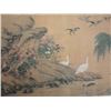 Image 4 : A RARE INK & COLOR FAMILLE VERTE PAINTING QING DYNASTY.
