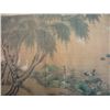 Image 7 : A RARE INK & COLOR FAMILLE VERTE PAINTING QING DYNASTY.