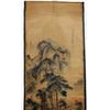 Image 2 : A INK & COLOR FAMILLE VERTE PAINTING QING DYNASTY.