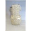 Image 2 : A WHITE CRACKLE DOUBLE EAR VASE MING DYNASTY.