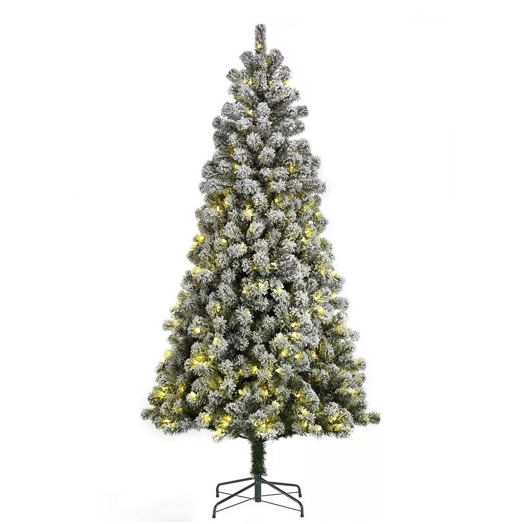 Home Accents 7.5 ft. 350 Multi-Colour LED-Lit Artificial Flocked
