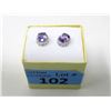Image 2 : New Amethyst & Diamond Earrings