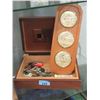 Image 1 : Cigar Humidor, Barometer & Keys