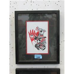 Richard Shorty Framed Print - Wolf Dancer Crow