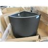 Image 1 : New 18" Black Ficonstone Corner Planter