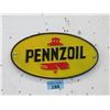 Image 1 : Cast Metal Pennzoil Plaque - 6" x 11"