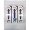 Image 1 : 3 New Love Magic Vibrator/Massagers - Purple