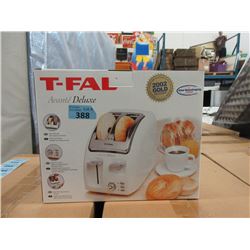 New T-Fal Deluxe 2 Slice Wide Slot Toaster
