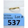Image 1 : Vintage 9KT Slim Gold Band Ring -Size 8.5