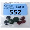 Image 1 : 28.55 Carats of 7 Cut and Polished Gemstones