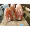 Image 1 : 2 New Himalayan Salt Lamps  - With Bulbs & Cords