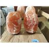 Image 1 : 2 New Himalayan Salt Lamps  - With Bulbs & Cords