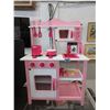 Image 1 : New Pink Children's Kitchen Set - Wood