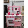 Image 1 : New Pink Children's Kitchen Set - Wood