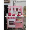 Image 1 : New Pink Children's Kitchen Set - Wood