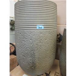 28" Tall Putty Colour Ceramic Patio Planter