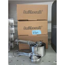 4 Stainless Steel Measuring Cups & Spoons Sets