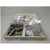 Image 1 : $30+ of Canadian Quarters and Nickels in Cigar Box