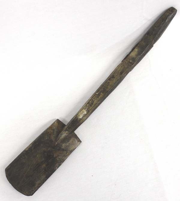 Vintage African Tribal Carved Wood Grain Shovel