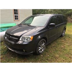 2012 DODGE CARAVAN R/T - DARK GREY VIN# 2C4RDGEG6CR148416 - ODO READS 103227KMS -