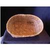 Image 1 : BASKET: Quinault cedar and beargrass wrap-twined basket. Mid- or late 20th c. 10'' W x 6.5'' D