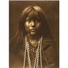Image 1 : PHOTOGRAVURE 15'' x 12''. Edward Sheriff Curtis (1868 - 1952), WA. Titled ''Mosa''. A restrike from 