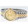 Image 2 : Rolex Mens 2T Champagne Tapestry Index 36MM Oyster Perpetual Datejust