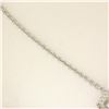 Image 4 : 14k Solid White Gold 1.50 ctw Round Brilliant Diamond Tassel Chandelier Necklace