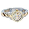 Image 3 : Rolex Ladies Quickset 2 Tone Mother Of Pearl Channel Diamond Datejust Wristwatch