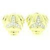 Image 1 : 14kt Yellow Gold 1.80 ctw Diamond Triangular Earrings