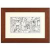 Image 1 : Bizarro! "The World's Greatest Pickpocket" is a Framed Original Pen & Ink Drawin