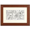 Image 1 : Bizarro! "The World's Greatest Pickpocket" is a Framed Original Pen & Ink Drawin