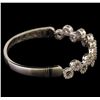 Image 2 : 1.55 ctw Diamond Bangle Bracelet - 18KT White Gold