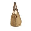 Image 2 : Chloe Baylee Khaki Canvas and Leather Crossbody Tote Bag