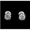 Image 1 : 1.41 ctw Diamond Stud Earrings - 14KT White Gold