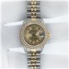 Image 1 : Rolex Ladies 2 Tone Champagne Diamond Lugs Datejust Wristwatch With Rolex Box