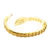 Image 2 : 18KT Yellow Gold David Webb Snake Flexable Bangle Bracelet