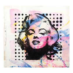 Gail Rodgers,  Marilyn Monroe  Hand Signed Original Hand Pulled Silkscreen Mixed