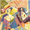 Image 2 : Isaac Maimon, "New Scheme of Color" Original Acrylic Painting, Hand Signed with