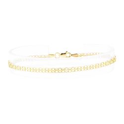 Bismark Chain Bracelet - 14KT Yellow Gold