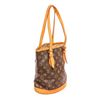 Image 1 : Louis Vuitton Monogram Canvas Leather Petit Bucket PM Bag